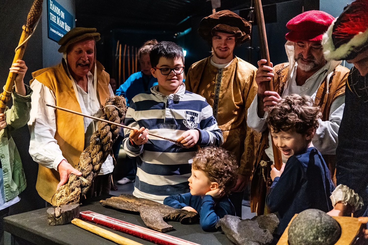 Visitors at the Mary Rose